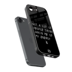 tryna drain my energy back phone cover | glass case for iphone 16e