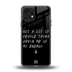 tryna drain my energy back phone cover | glass case for nothing phone 1