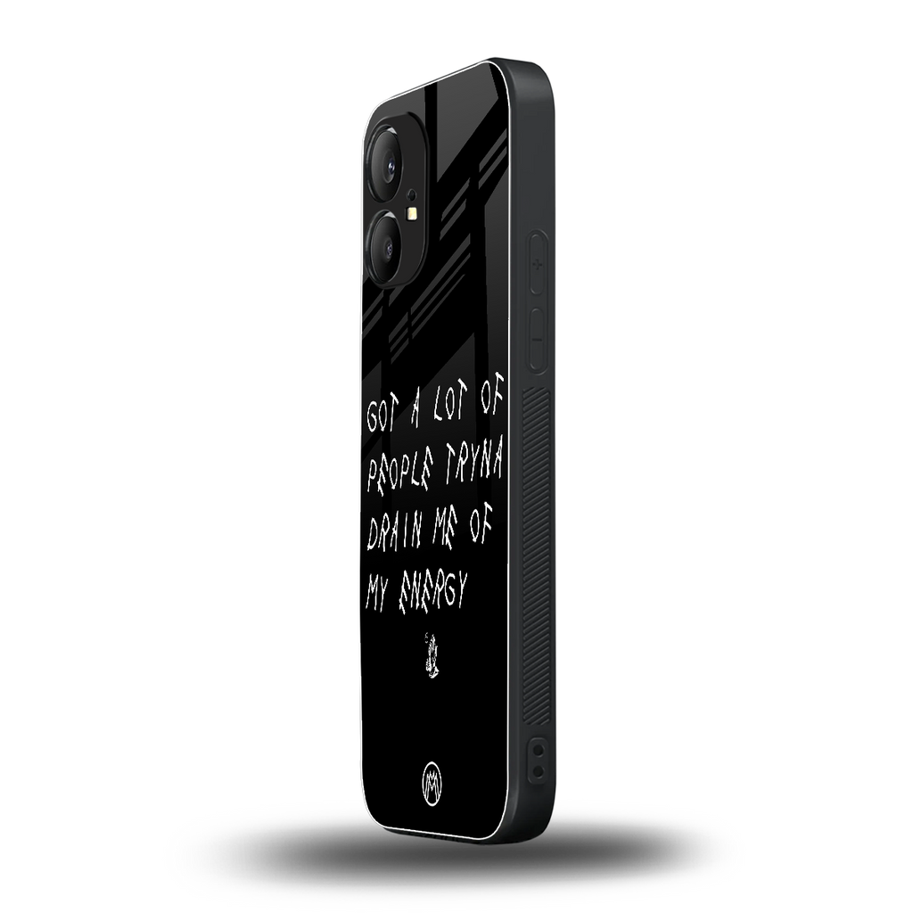 tryna drain my energy back phone cover | glass case for nothing phone 1