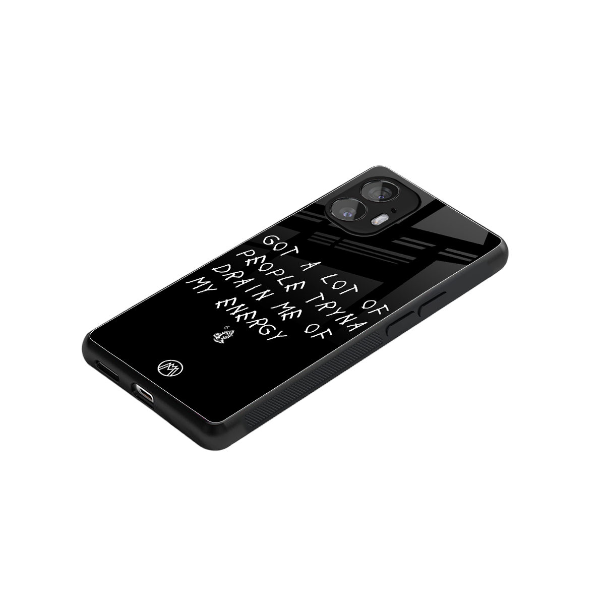 tryna drain my energy back phone cover | glass case for nothing phone 2