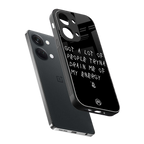 tryna drain my energy back phone cover | glass case for oneplus nord 3