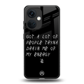 tryna drain my energy back phone cover | glass case for oneplus nord ce 3