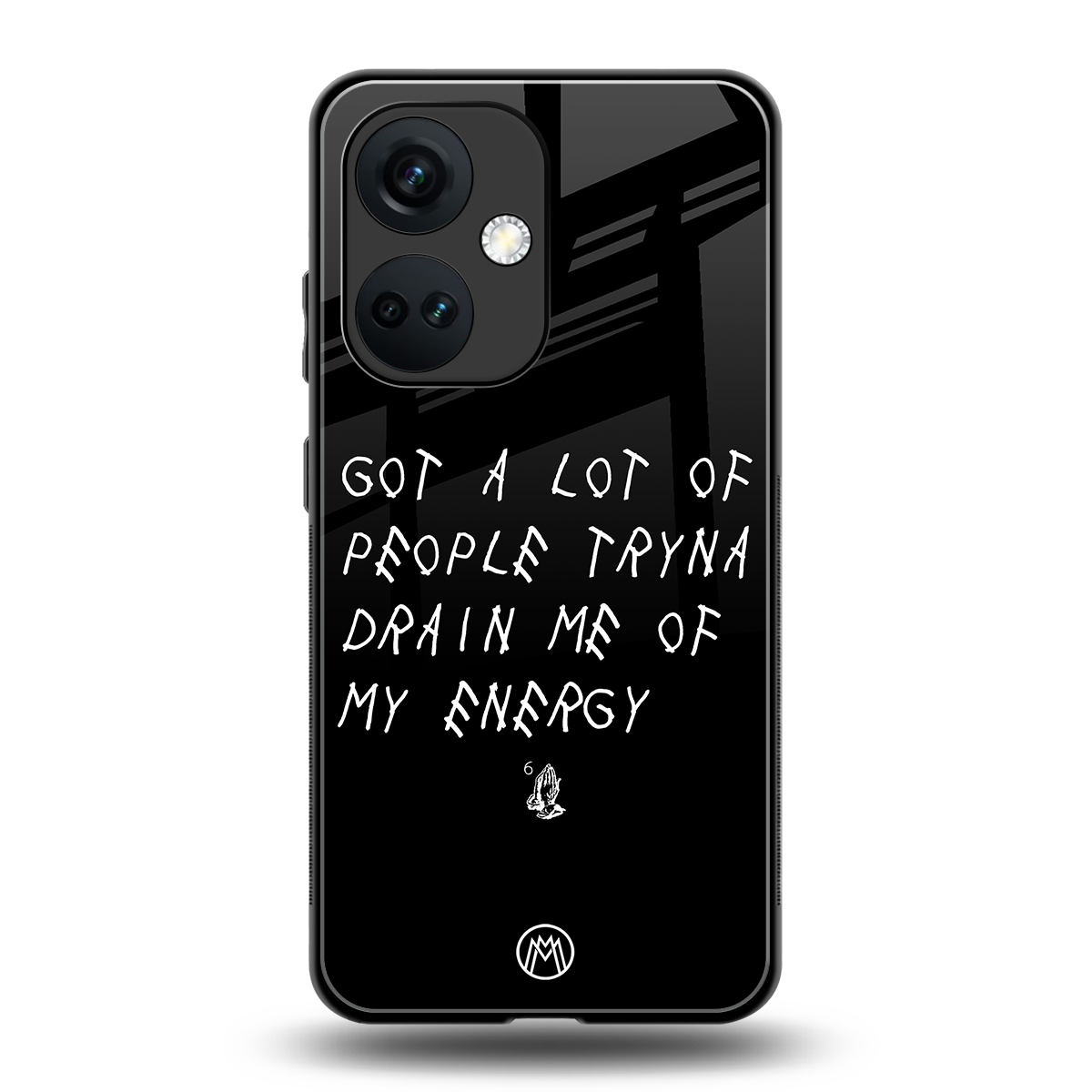 tryna drain my energy back phone cover | glass case for oneplus nord ce 3