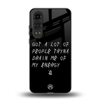 tryna drain my energy back phone cover | glass case for oneplus nord ce 4 lite