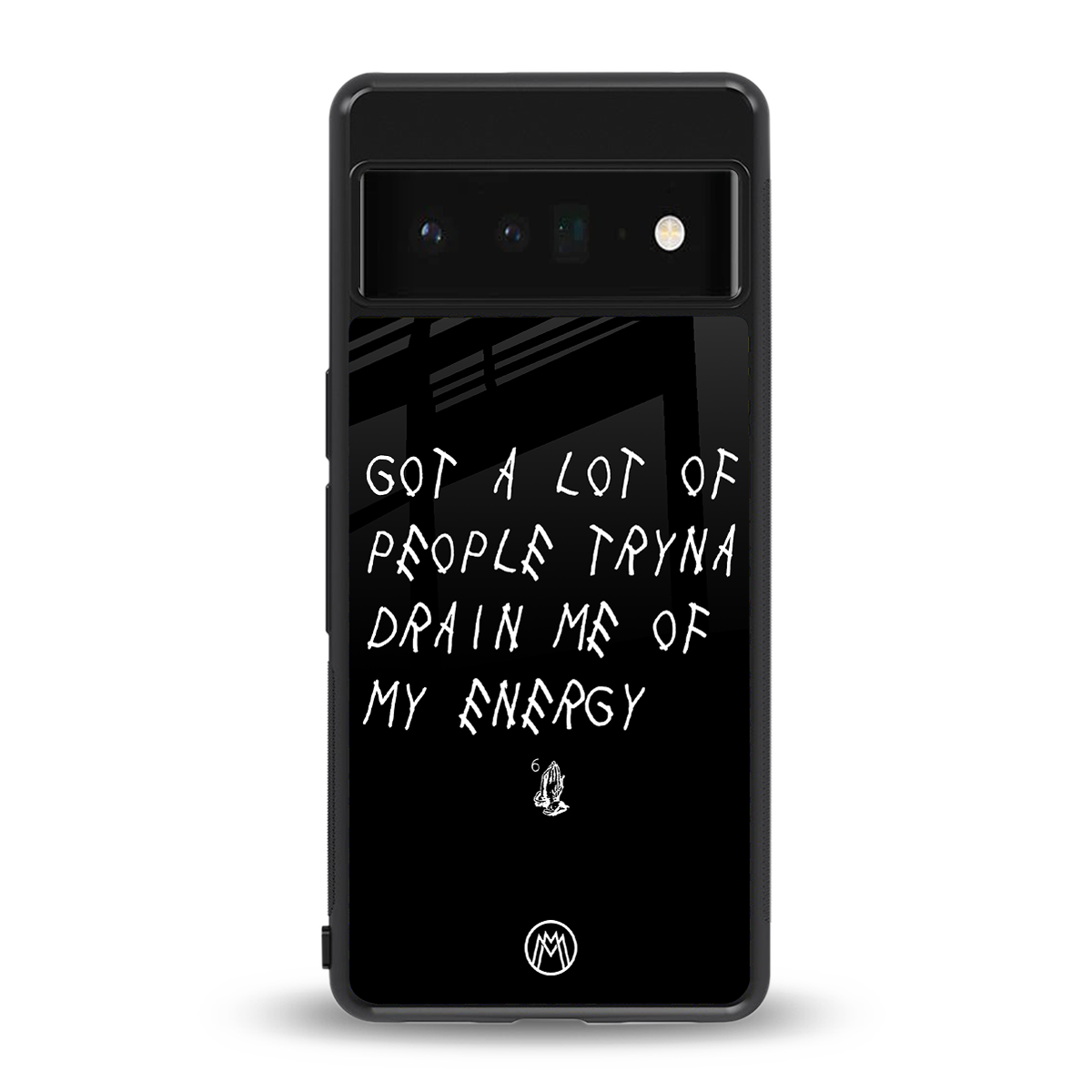 tryna drain my energy back phone cover | glass case for google pixel 6 pro