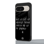 tryna drain my energy back phone cover | glass case for google pixel 9