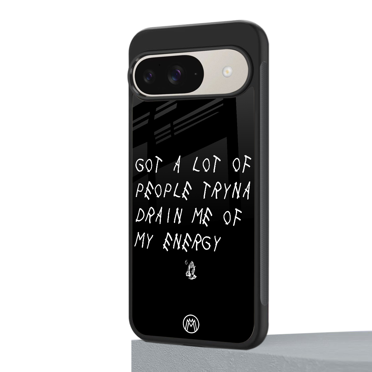 tryna drain my energy back phone cover | glass case for google pixel 9
