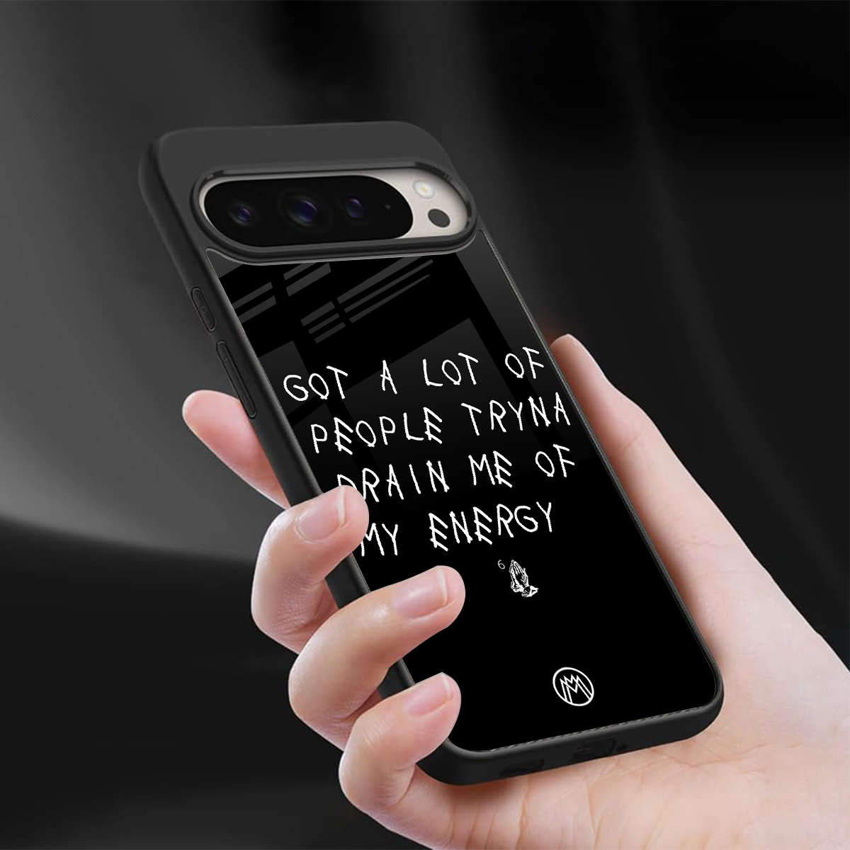 tryna drain my energy back phone cover | glass case for google pixel 9 pro xl