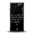 tryna drain my energy back phone cover | glass case for samsung galaxy s23 ultra