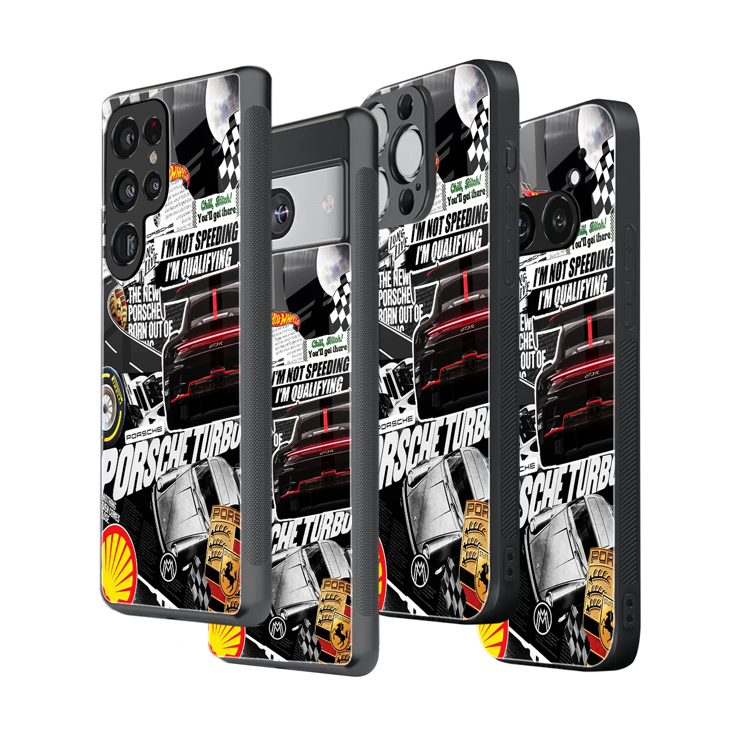 Stylish Glass Back Case for All Smartphones iPhone, Samsung, OnePlus, Pixel, Redmi, Oppo, Vivo, Motorola