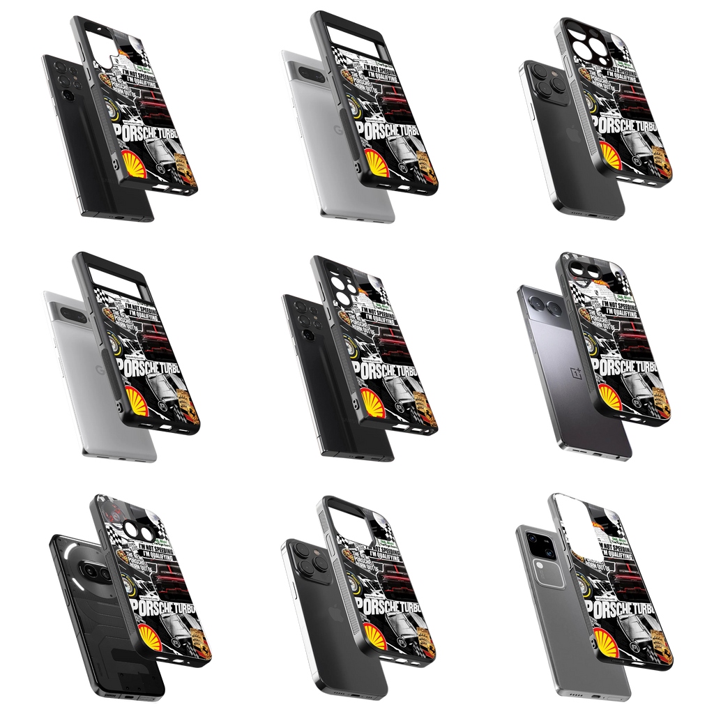 Durable Glass Back Mobile Case for iPhone, Samsung, OnePlus, Google Pixel, Redmi, Vivo, Oppo