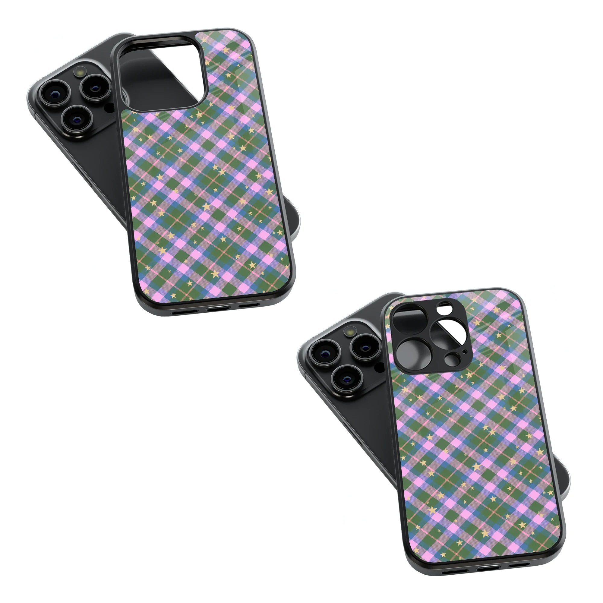 Trendy Glass Back Mobile Case for iPhone, Samsung, Redmi, OnePlus, Google Pixel, Motorola