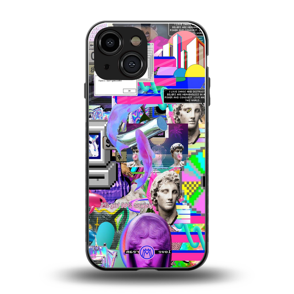 unbothered back phone cover | glass case for iphone 13 mini