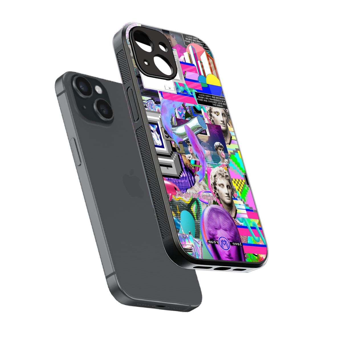 unbothered back phone cover | glass case for iphone 13 mini