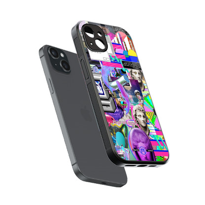 unbothered back phone cover | glass case for iphone 15 plus