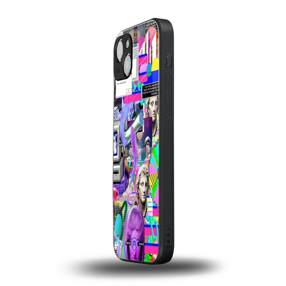 unbothered back phone cover | glass case for iphone 15 plus
