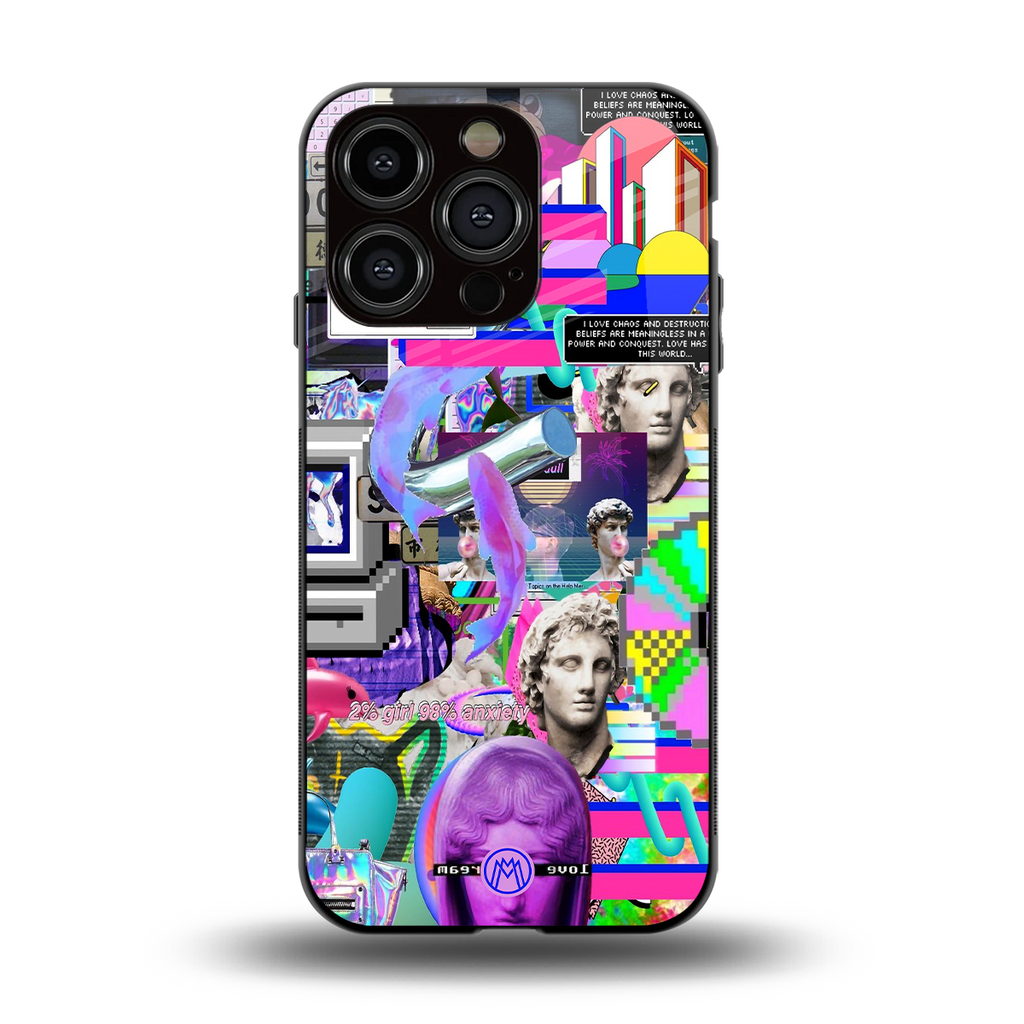 unbothered back phone cover | glass case for iphone 15 pro