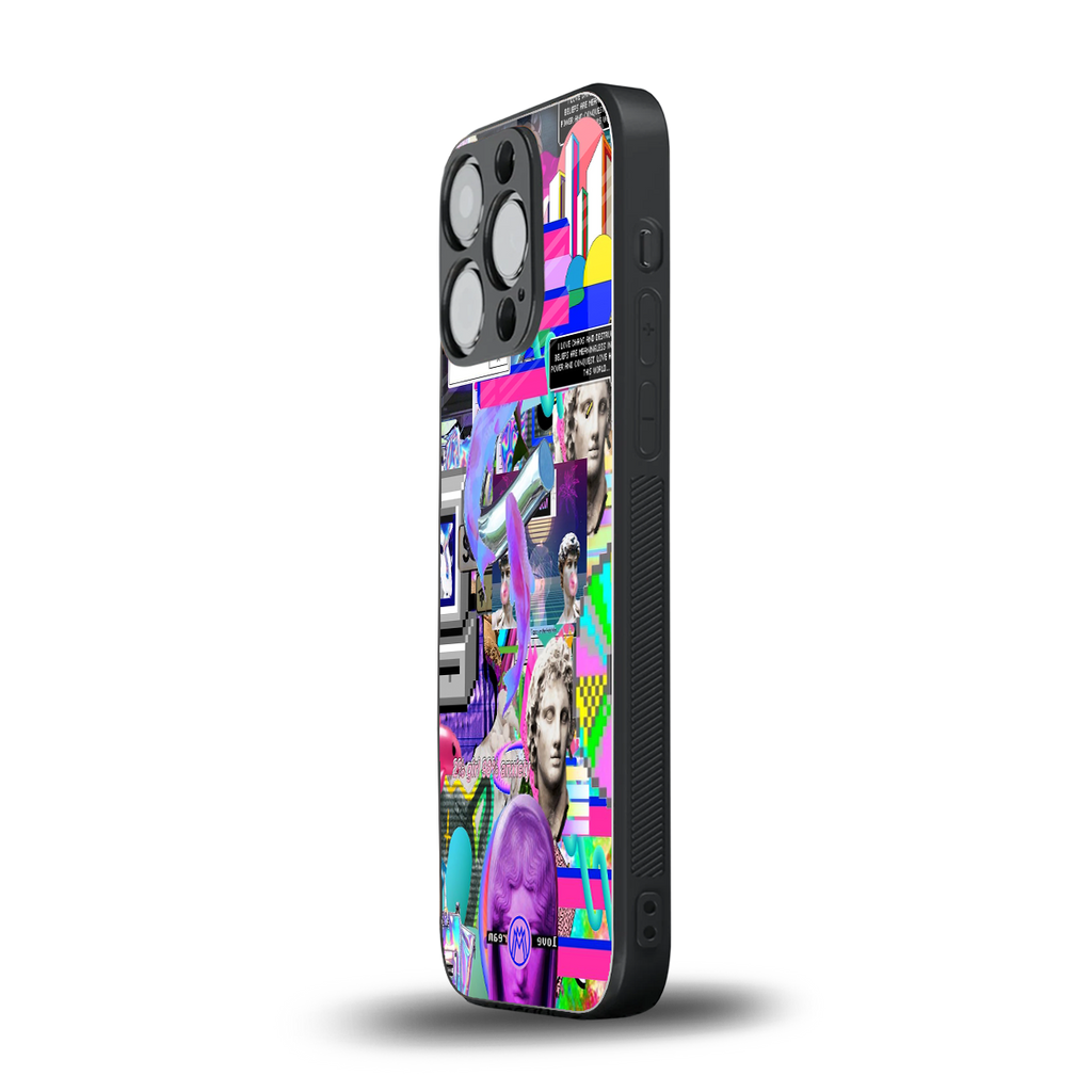 unbothered back phone cover | glass case for iphone 15 pro