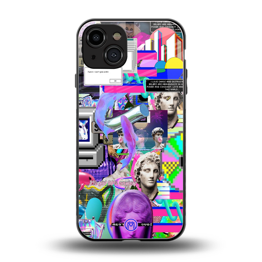 unbothered back phone cover | glass case for iphone 15