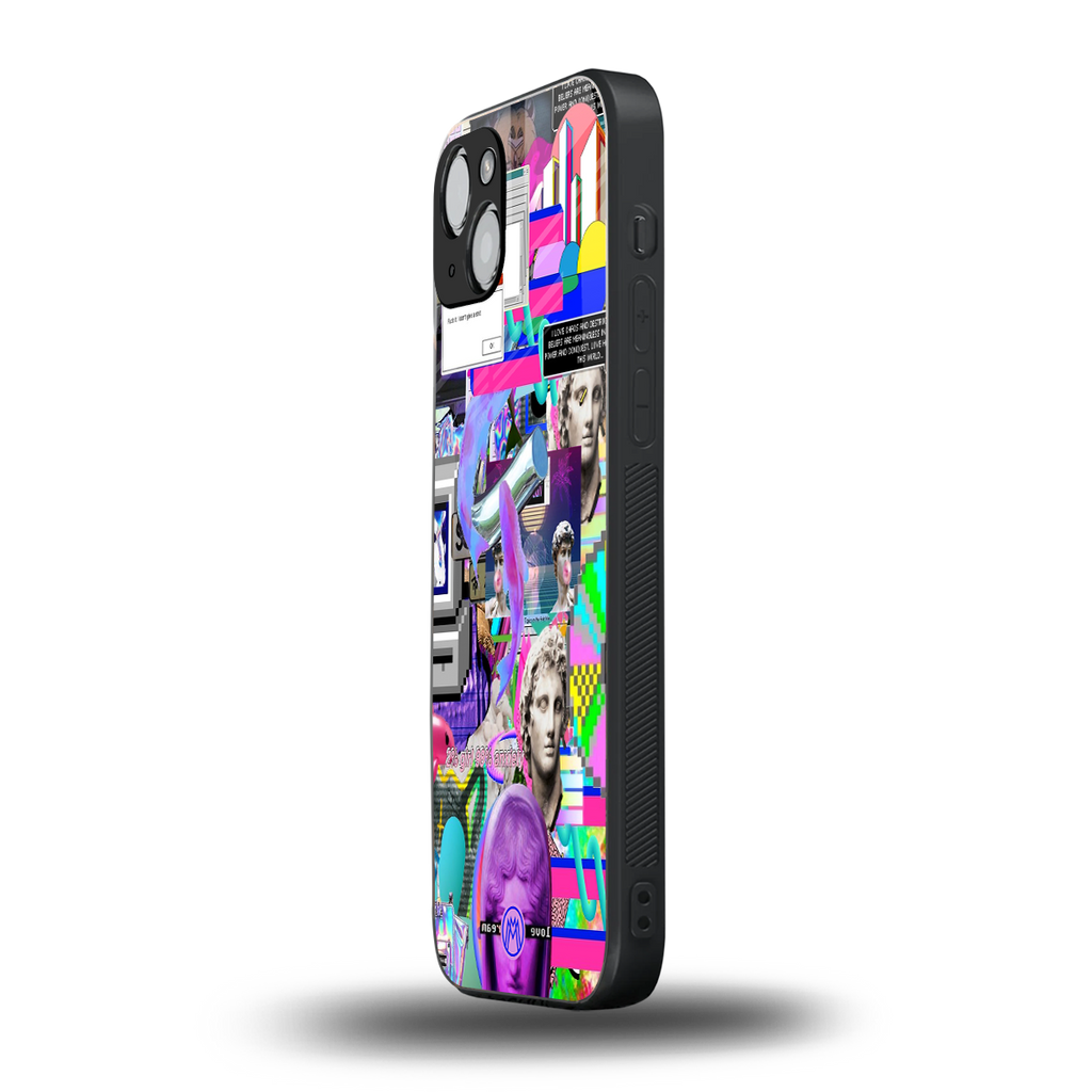 unbothered back phone cover | glass case for iphone 15