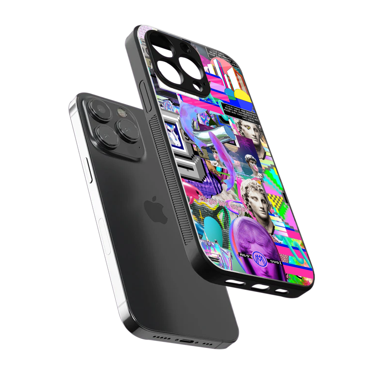 unbothered back phone cover | glass case for iphone 15 pro