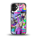 unbothered back phone cover | glass case for iphone 16 plus