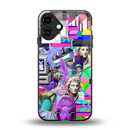 unbothered back phone cover | glass case for iphone 16 plus