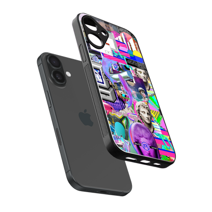 unbothered back phone cover | glass case for iphone 16 plus
