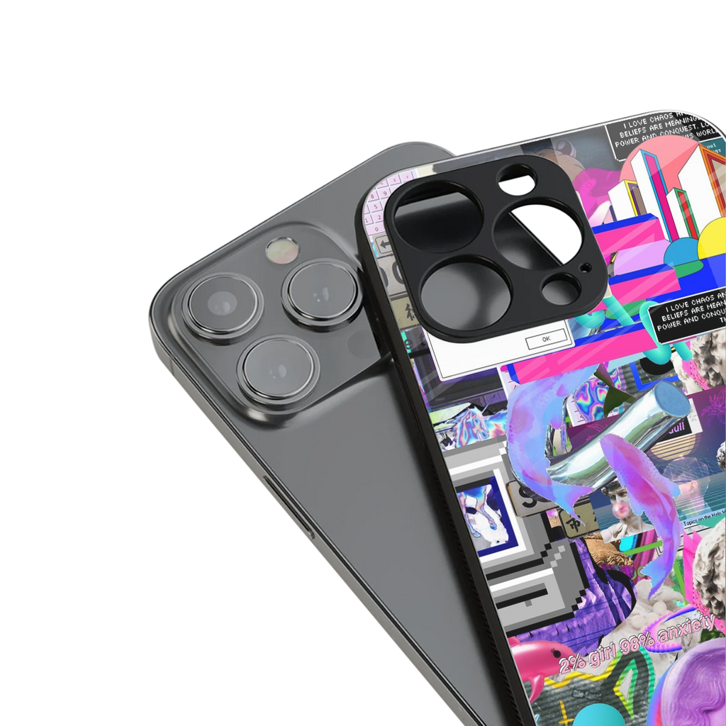 unbothered back phone cover | glass case for iphone 14