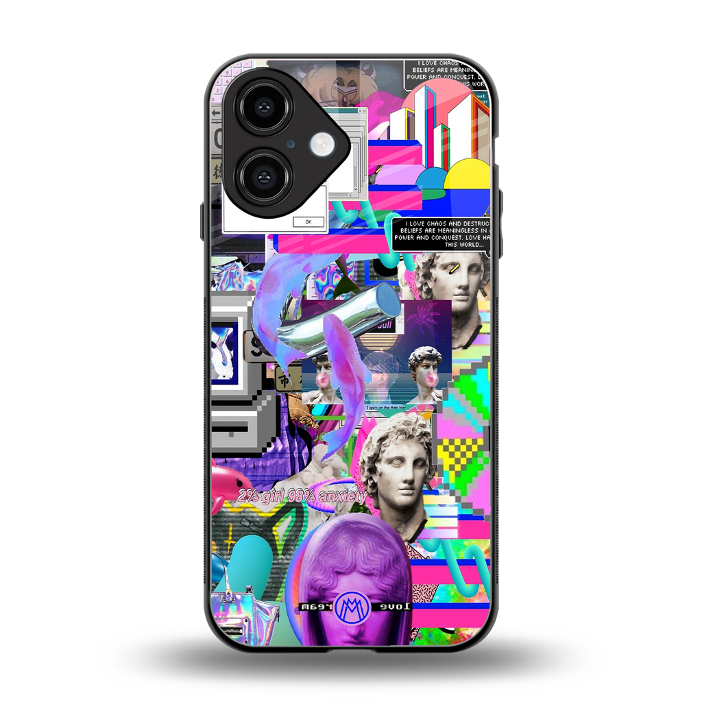unbothered back phone cover | glass case for iphone 16