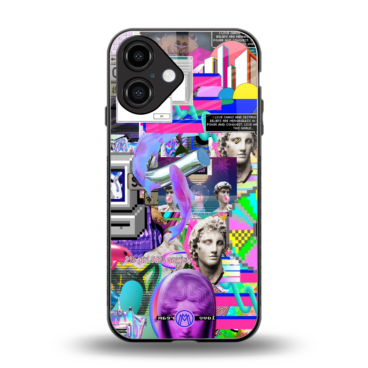 unbothered back phone cover | glass case for iphone 16