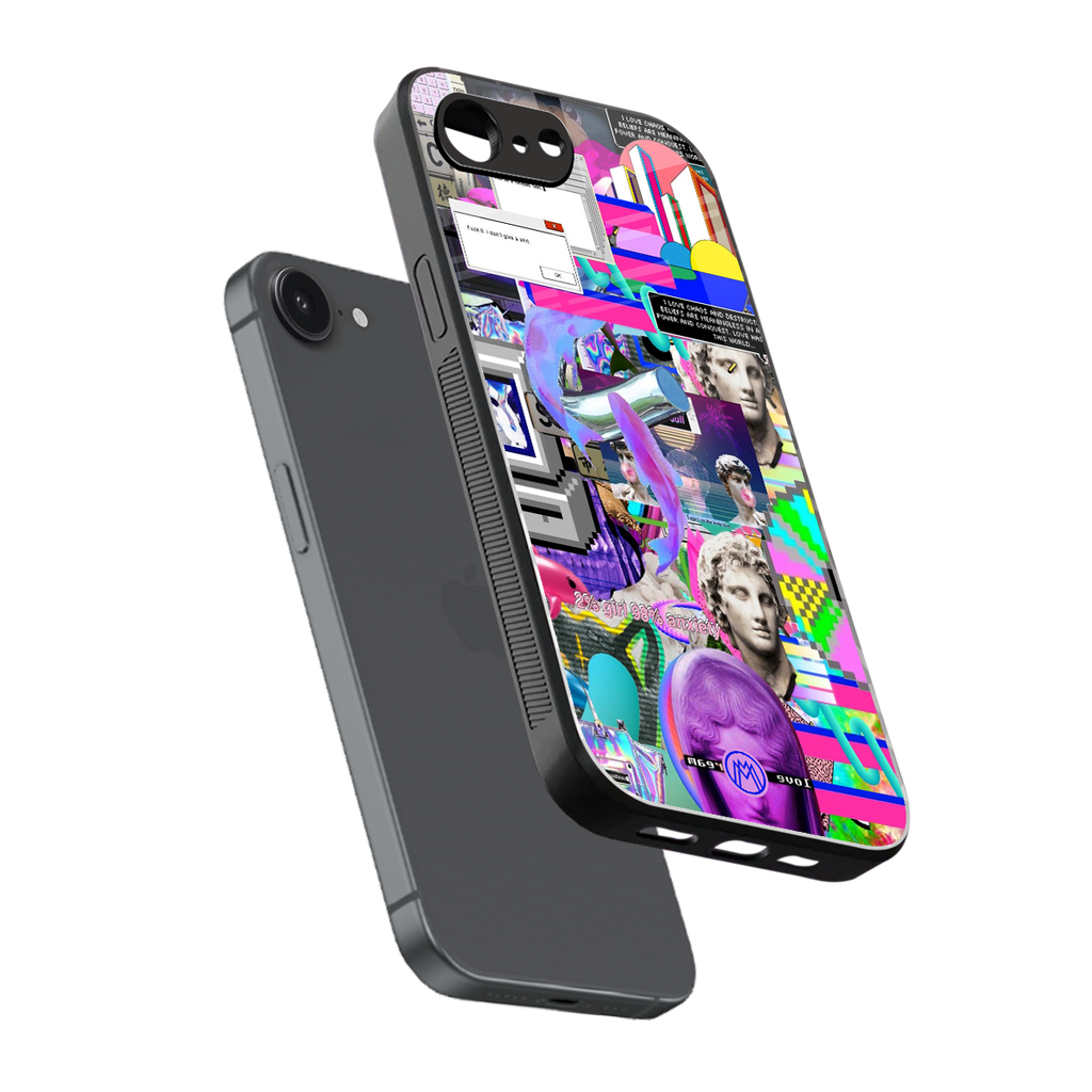 unbothered back phone cover | glass case for iphone 16e