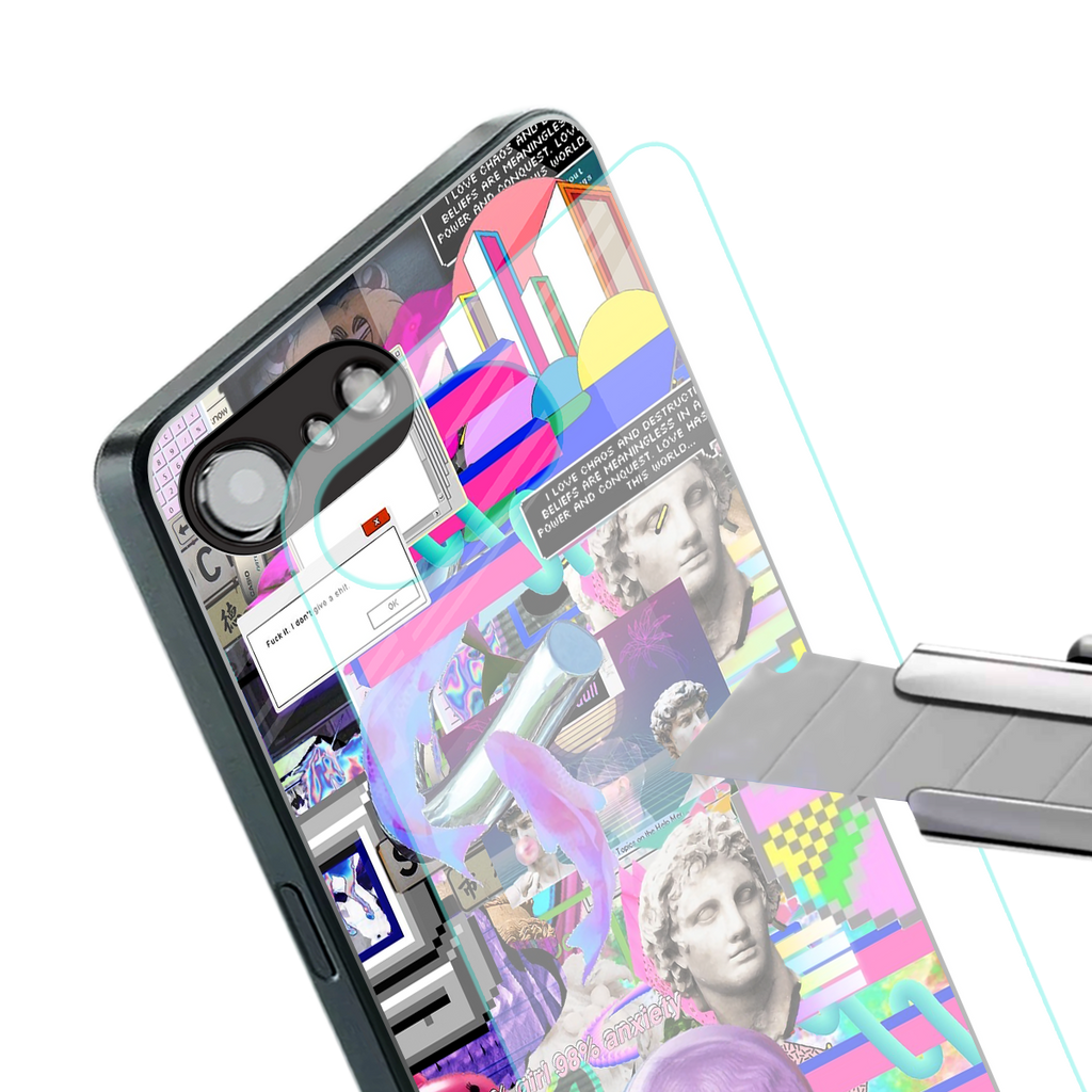 unbothered back phone cover | glass case for iphone 16e