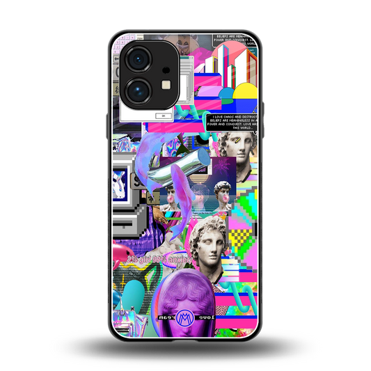 unbothered back phone cover | glass case for nothing phone 1