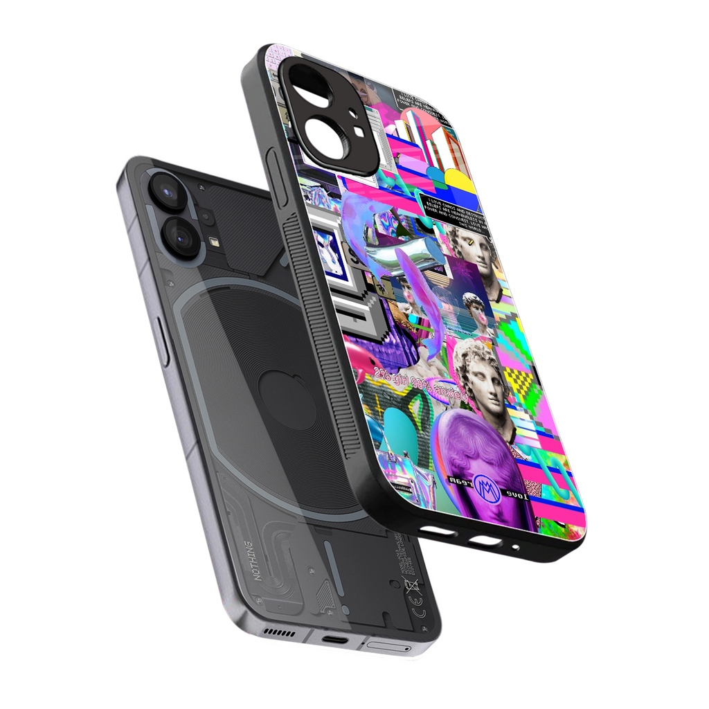unbothered back phone cover | glass case for nothing phone 1