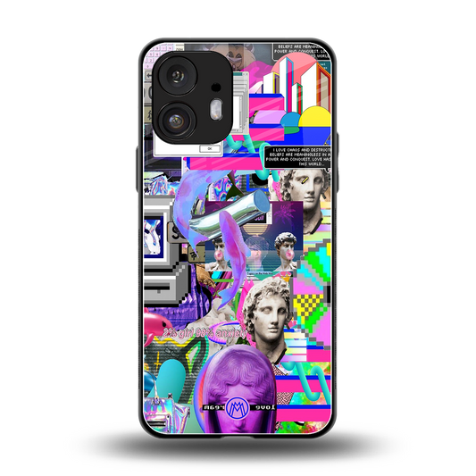 unbothered back phone cover | glass case for nothing phone 2