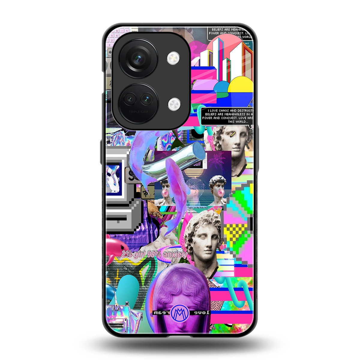 unbothered back phone cover | glass case for oneplus nord 3