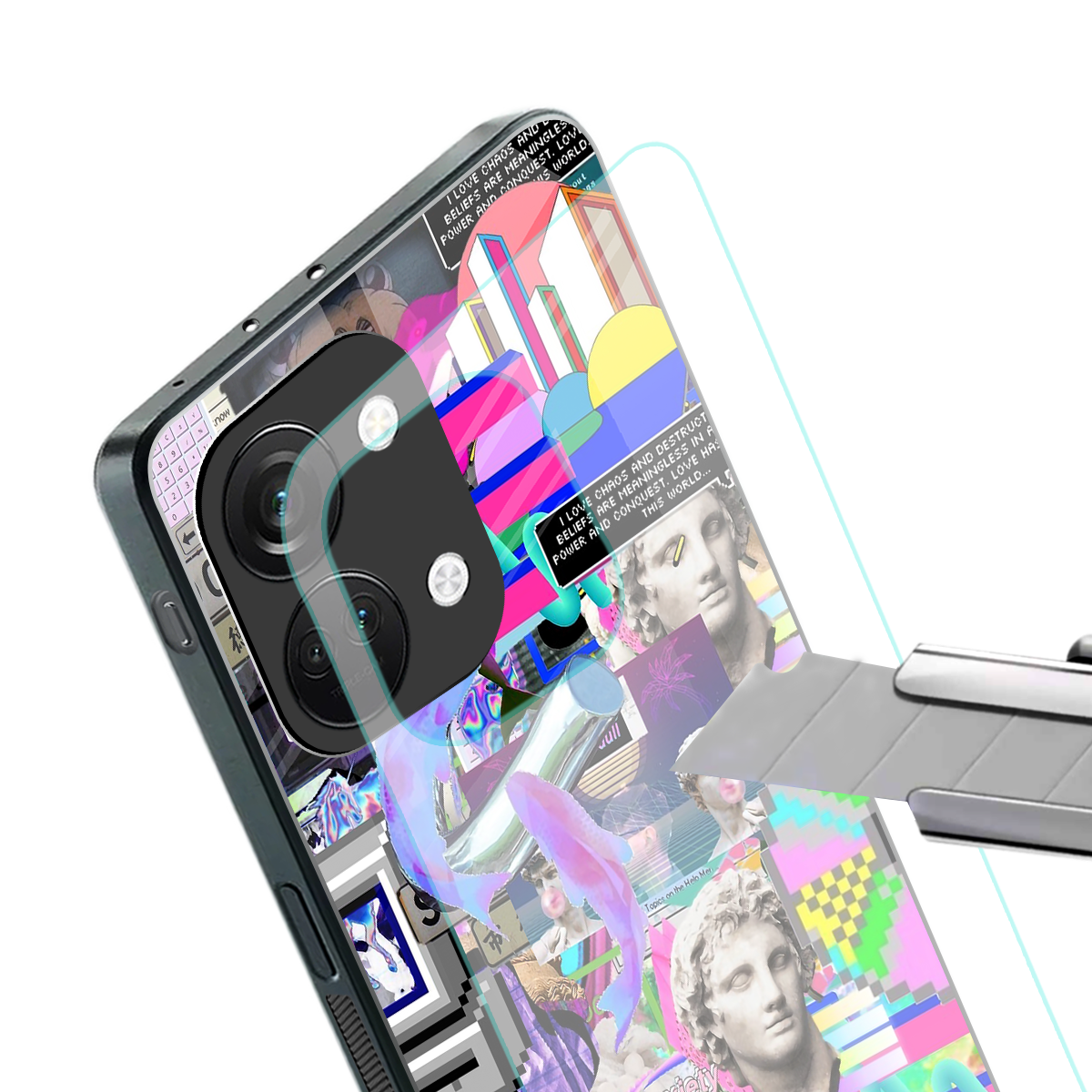 unbothered back phone cover | glass case for oneplus nord 3