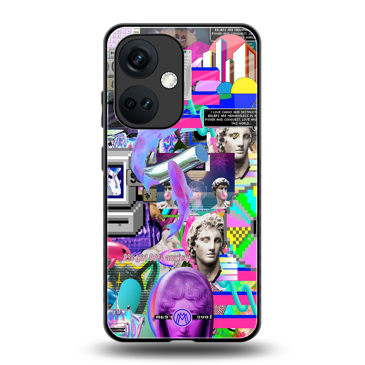 unbothered back phone cover | glass case for oneplus nord ce 3