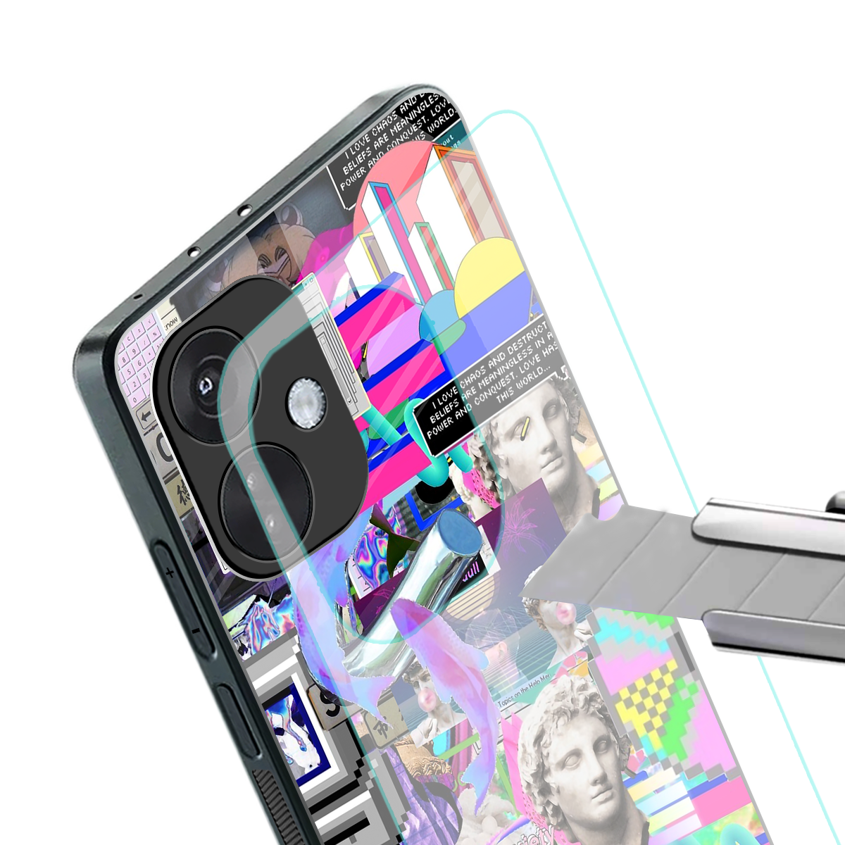 unbothered back phone cover | glass case for oneplus nord ce 3
