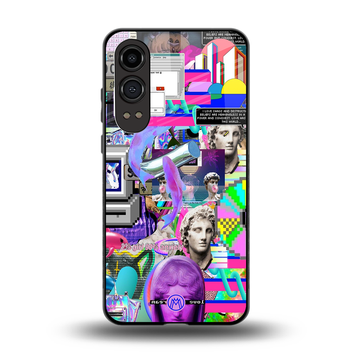 unbothered back phone cover | glass case for oneplus nord ce 4 lite
