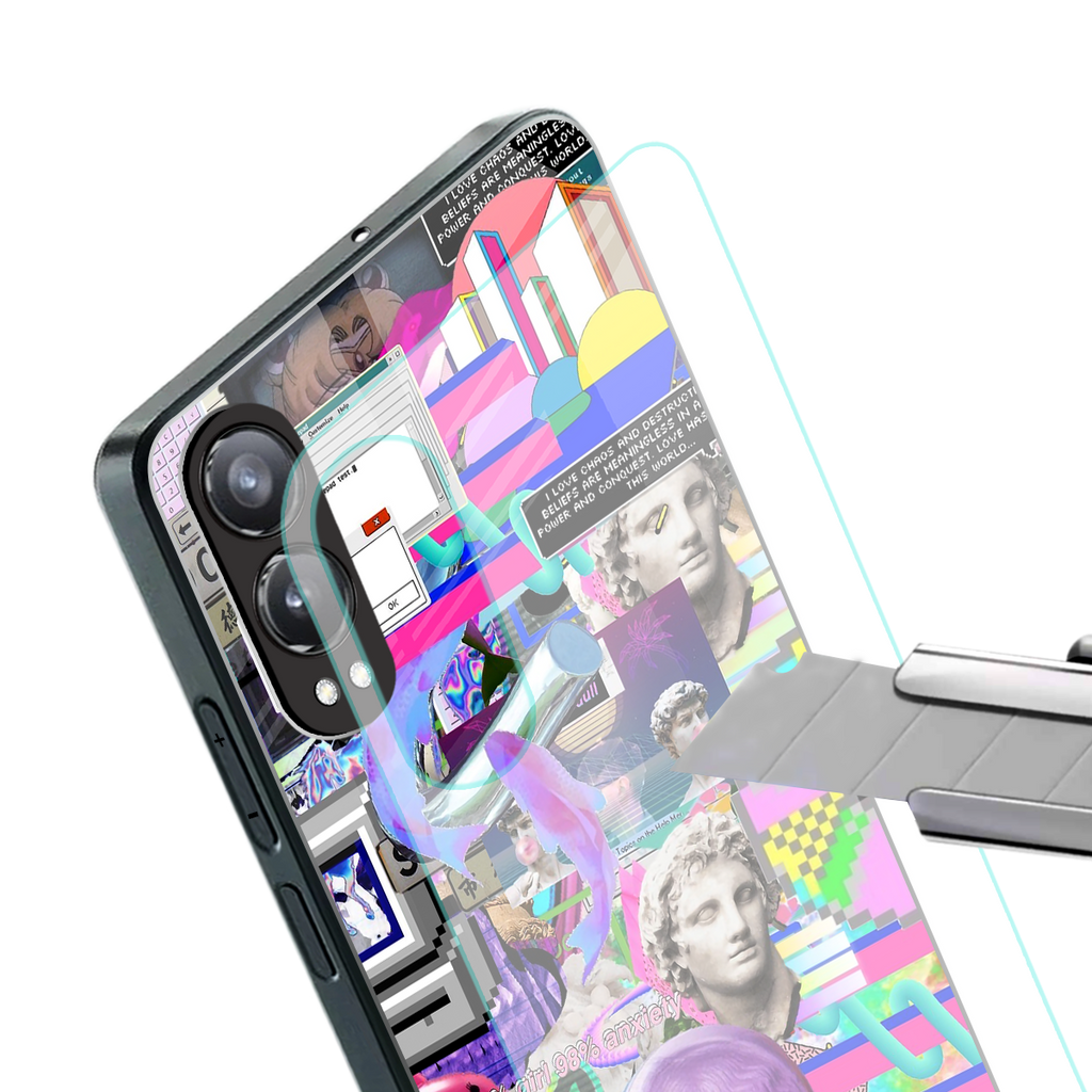 unbothered back phone cover | glass case for oneplus nord ce 4 lite