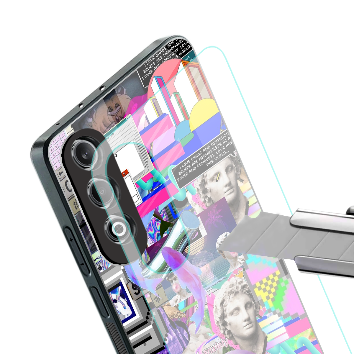 unbothered back phone cover | glass case for oneplus nord ce 4