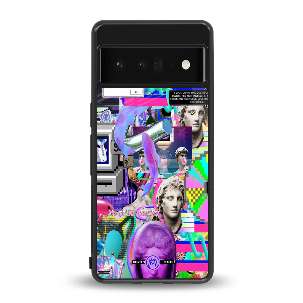 unbothered back phone cover | glass case for google pixel 6 pro