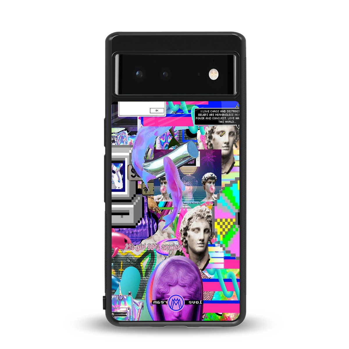 unbothered back phone cover | glass case for google pixel 6