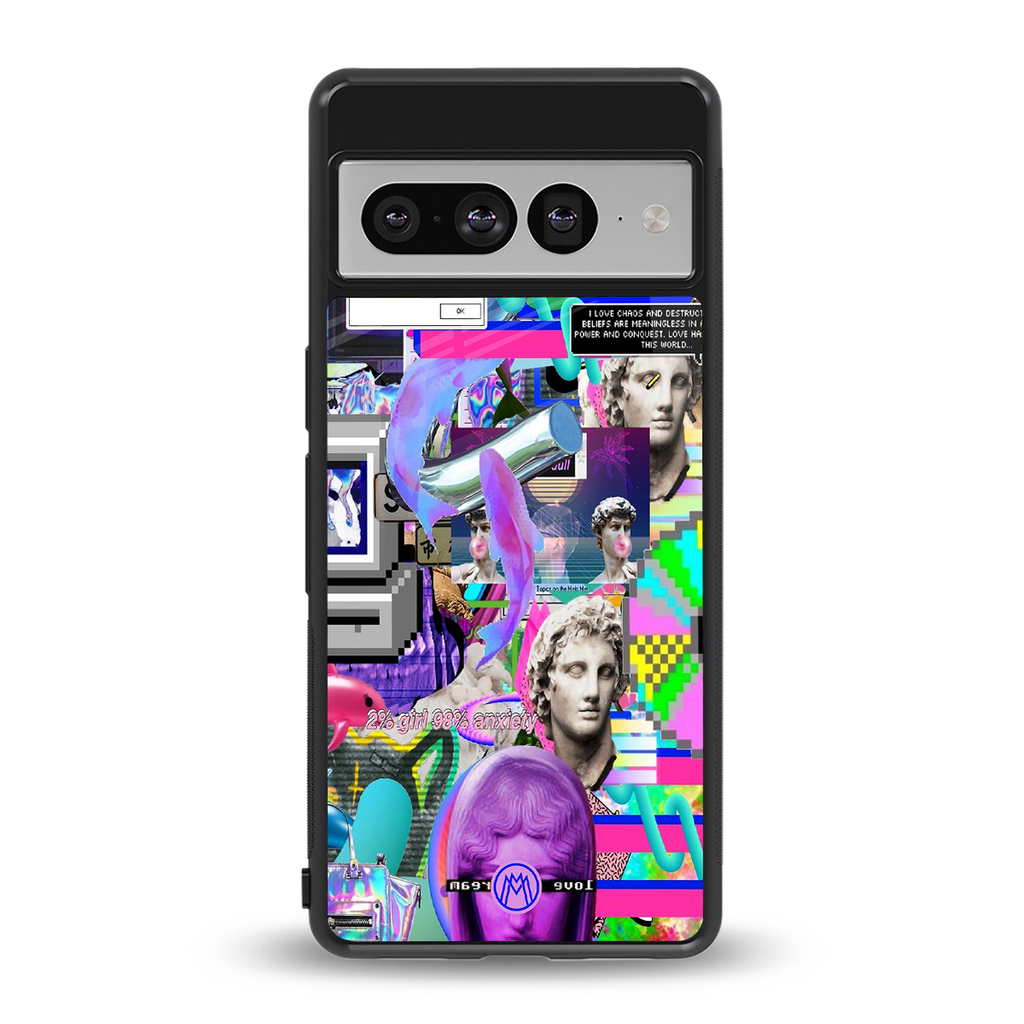 unbothered back phone cover | glass case for google pixel 7 pro
