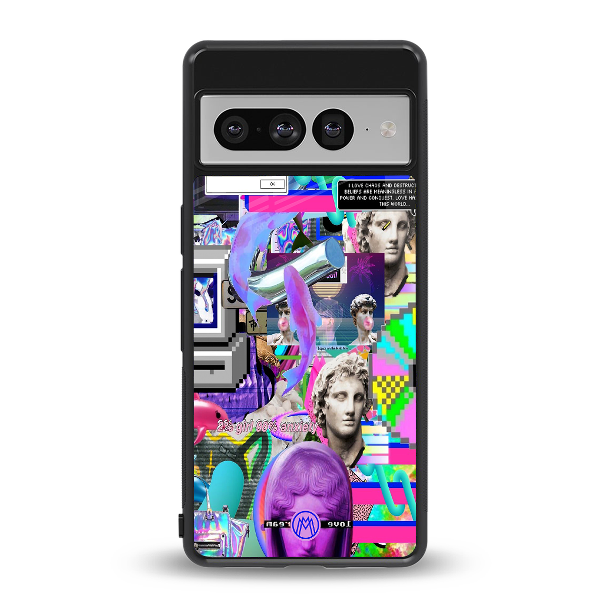 unbothered back phone cover | glass case for google pixel 7 pro