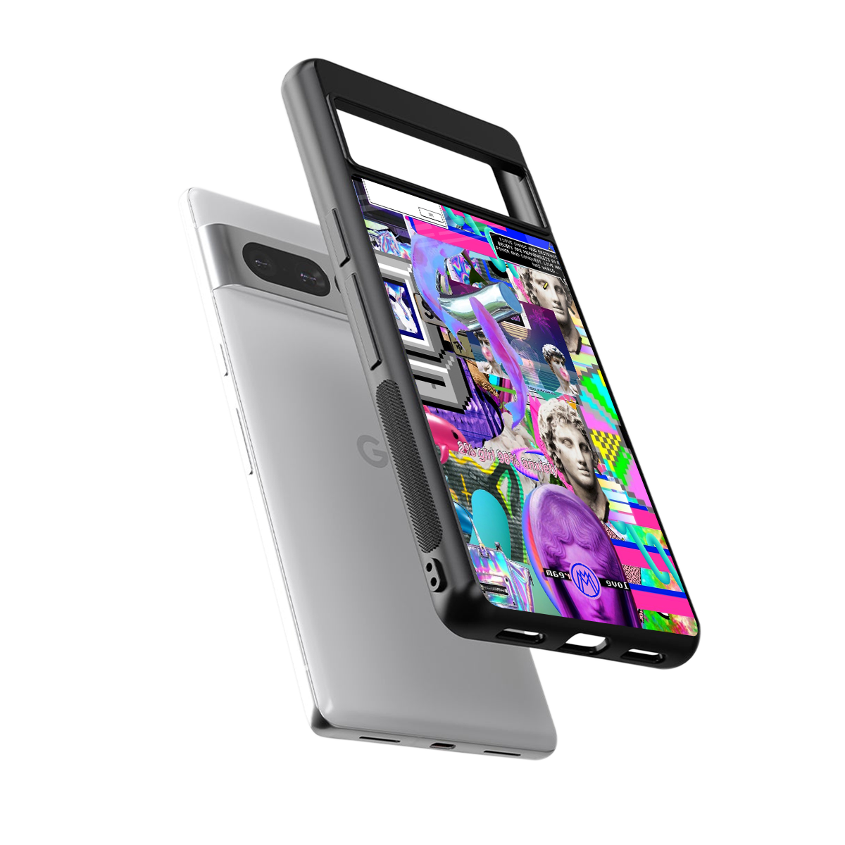 unbothered back phone cover | glass case for google pixel 7 pro