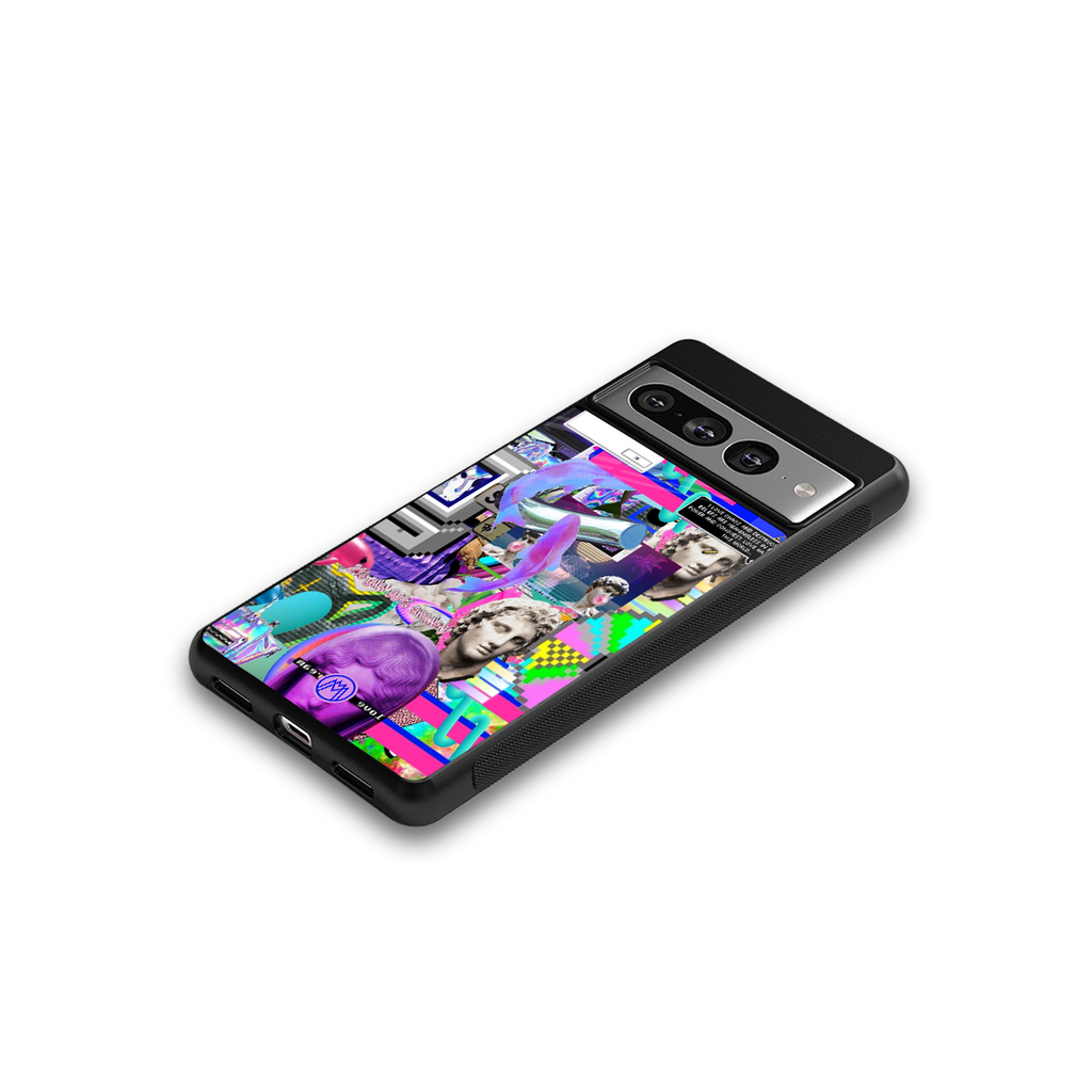 unbothered back phone cover | glass case for google pixel 7 pro