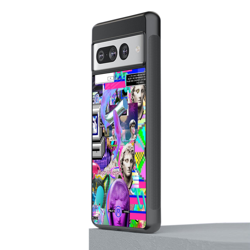 unbothered back phone cover | glass case for google pixel 7 pro